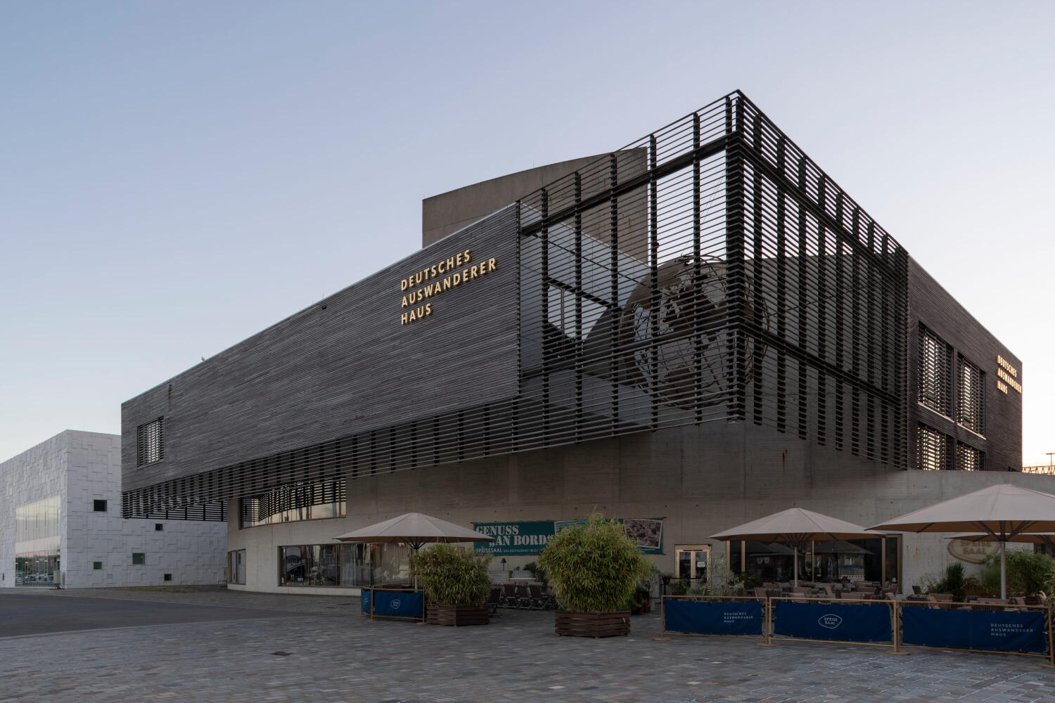 Holzkonstruktion des Deutschen Auswandererhauses von Andreas Heller Architekten in Bremerhaven.